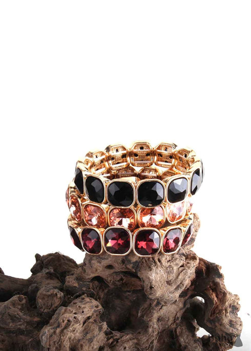 Boho Bracelet, RH Armbander Bracelet, Gold Crystal